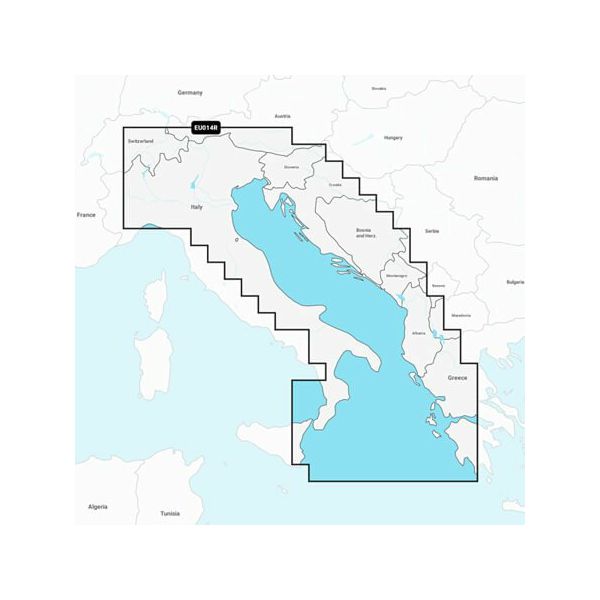 Garmin Navionics+ NSEU014R - Italy, Adriatic Sea (od Istre do Otranta)