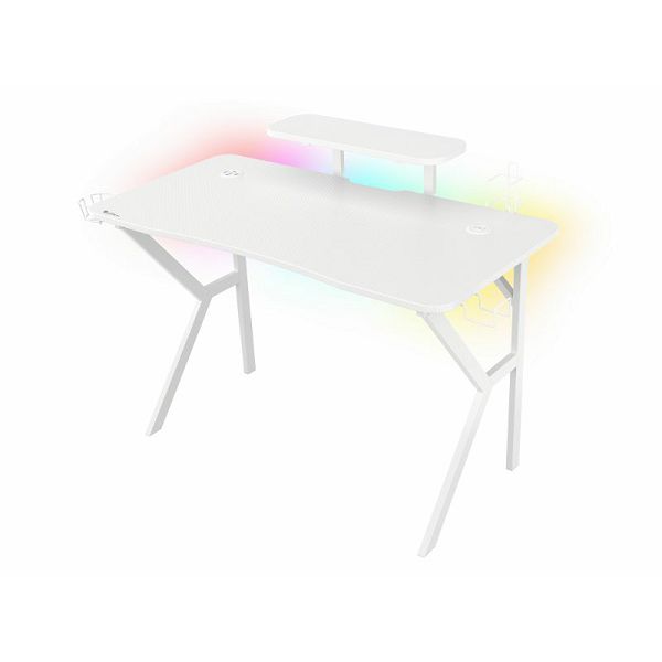 Genesis Holm 320 RGB, gaming stol, bijeli, NDS-1802