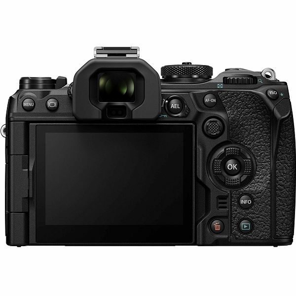 OM-1 (Olympus) body black, M.Zuiko Digital ED 12-40mm PRO II, CB-USB13 USB cable, CC-1 Cable clip, CP-2 Cable protector, Shoulder strap, BLX-1 Li-ion battery, F-7AC AC adapter, V210011BE000
