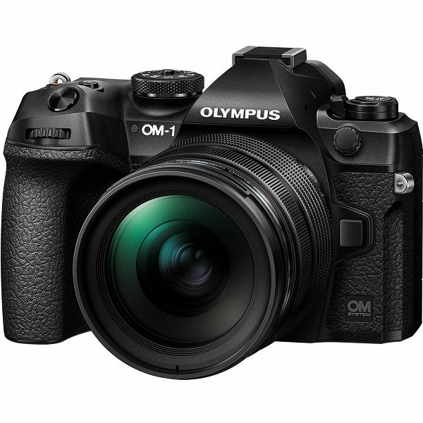 OM-1 (Olympus) body black, M.Zuiko Digital ED 12-40mm PRO II, CB-USB13 USB cable, CC-1 Cable clip, CP-2 Cable protector, Shoulder strap, BLX-1 Li-ion battery, F-7AC AC adapter, V210011BE000