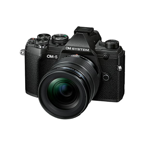 OM-5 (Olympus) body black, M.Zuiko Digital 12-45mm F4 PRO lens, BLS-50 Battery, Eyecup, USB-AC Adapter, USB Connection Cable, Shoulder Strap, Manual, V210022BE000
