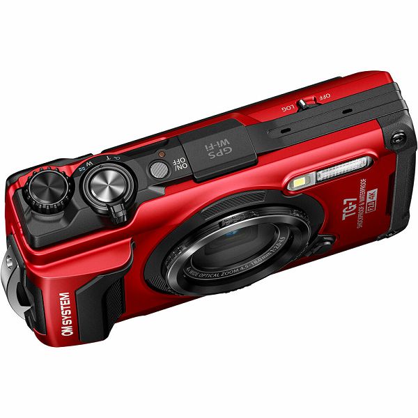 OM SYSTEM (Olympus) Tough TG-7 Red - Digital Camera incl. rechargeable Li-Ion Battery Li-92B, USB cable Type C for inbody charging, Camera Strap, V110030RU000  + torbica ili stativ na poklon
