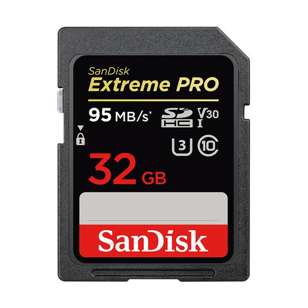 SanDisk Extreme Pro SDHC 32GB - 95MB/s V30 UHS-I U3, SDSDXXG-032G-GN4IN 